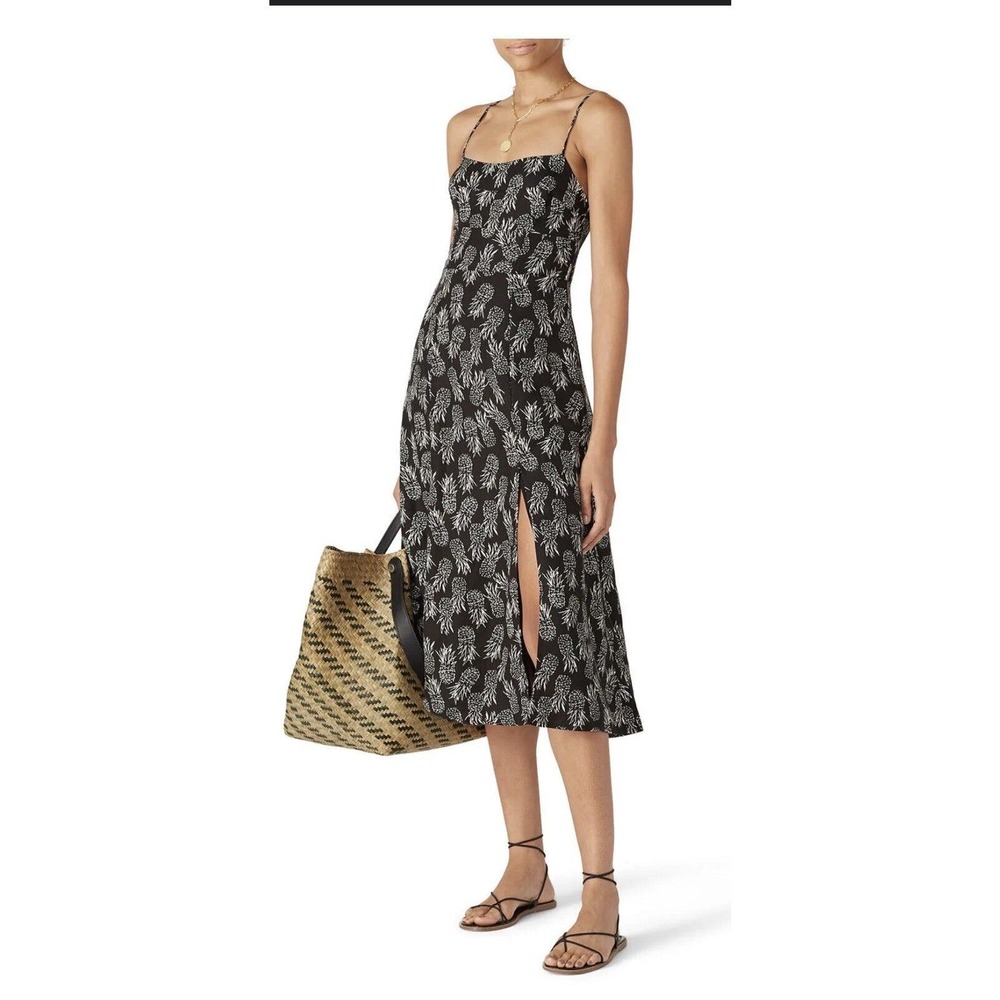 ASTR Keilani Black Pineapple Dress Medium